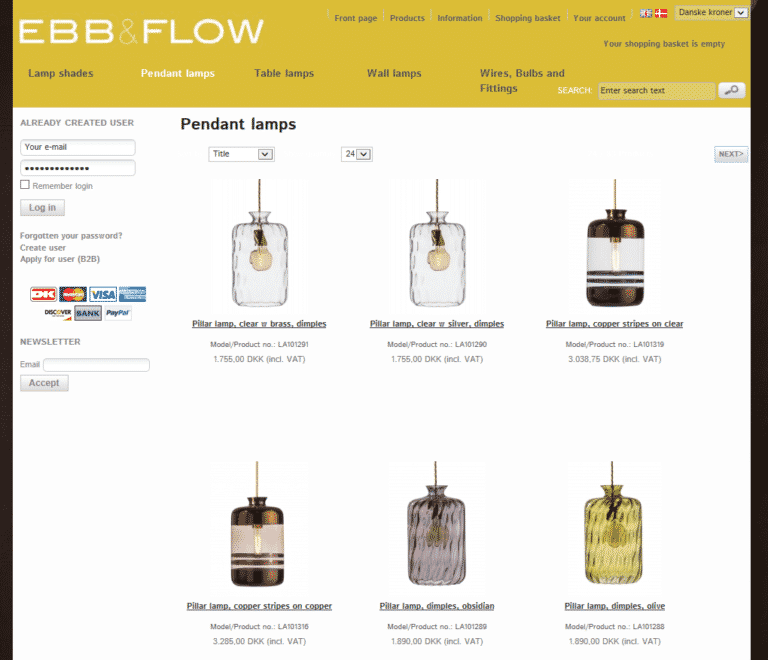 Belysning – EBB & FLOW webshop