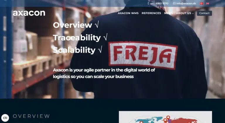Flersproget websted for international virksomhed